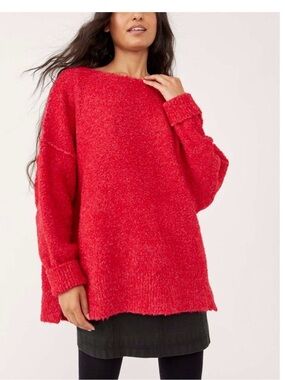 Free People EUC - Red Women's Sweater